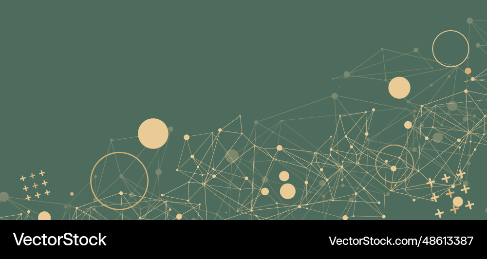 Molecular Network Background Vector Image