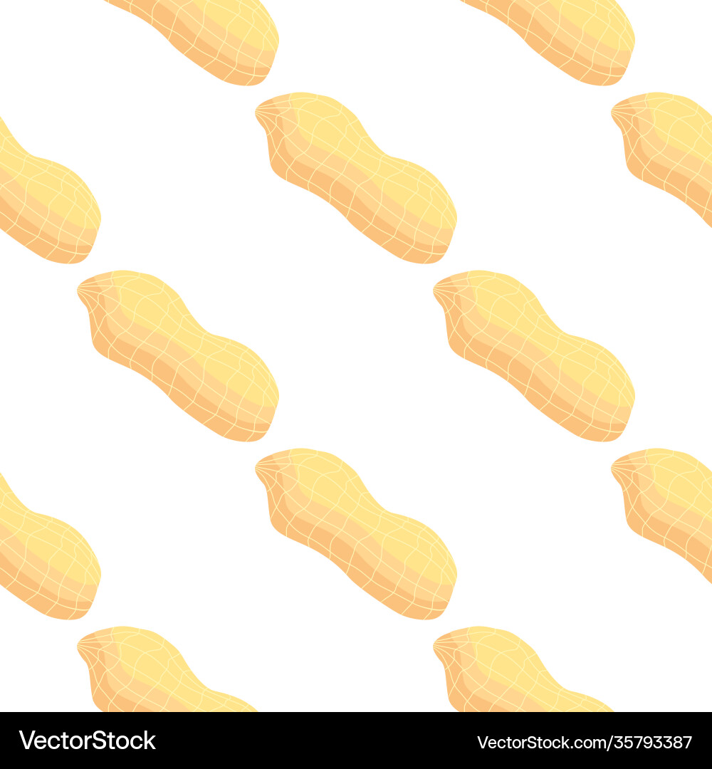 On theme big pattern identical types peanut Vector Image