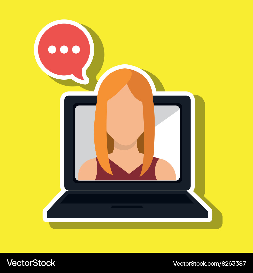 Portable computer design Vector Image