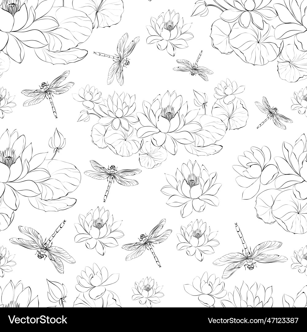 Tropical seamless pattern on white background Tropical seamless pattern on white background Vector Image