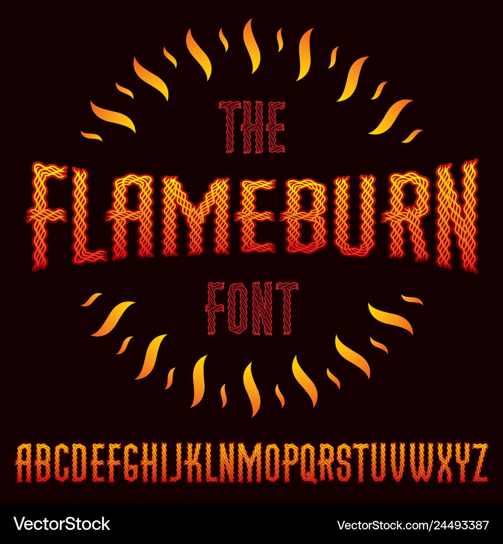Typescript made with hot flaming design Typescript made with hot flaming design vector image