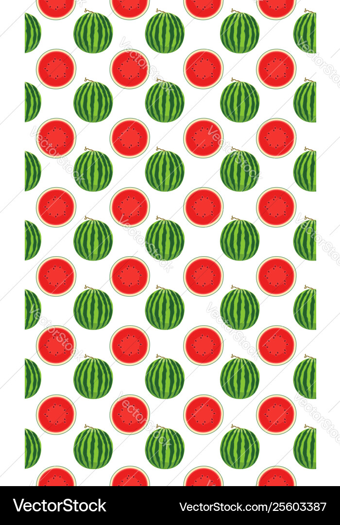 Watermelon Slice Pattern vector image