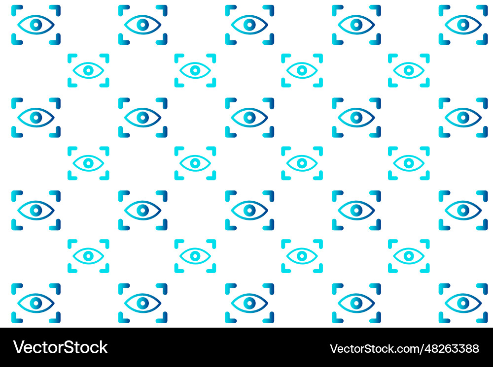 Abstract eye scanning pattern background Vector Image