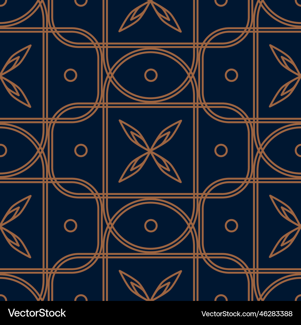 Abstract geometric pattern background with curly vector image