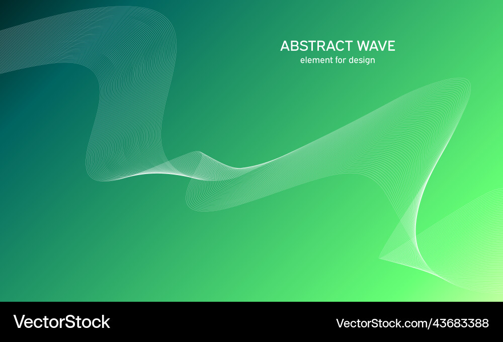 Abstract wave element for design digital Vector Image