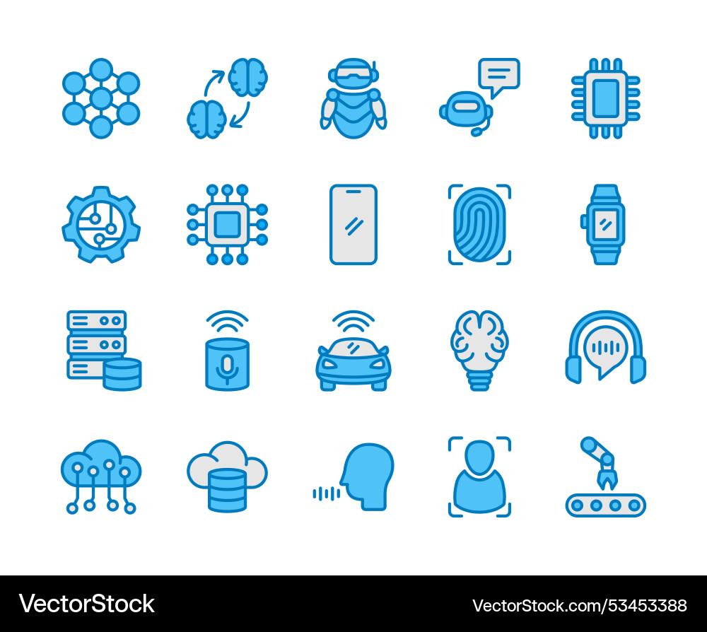 Artificial intelligence ai technology Artificial intelligence ai technology vector image