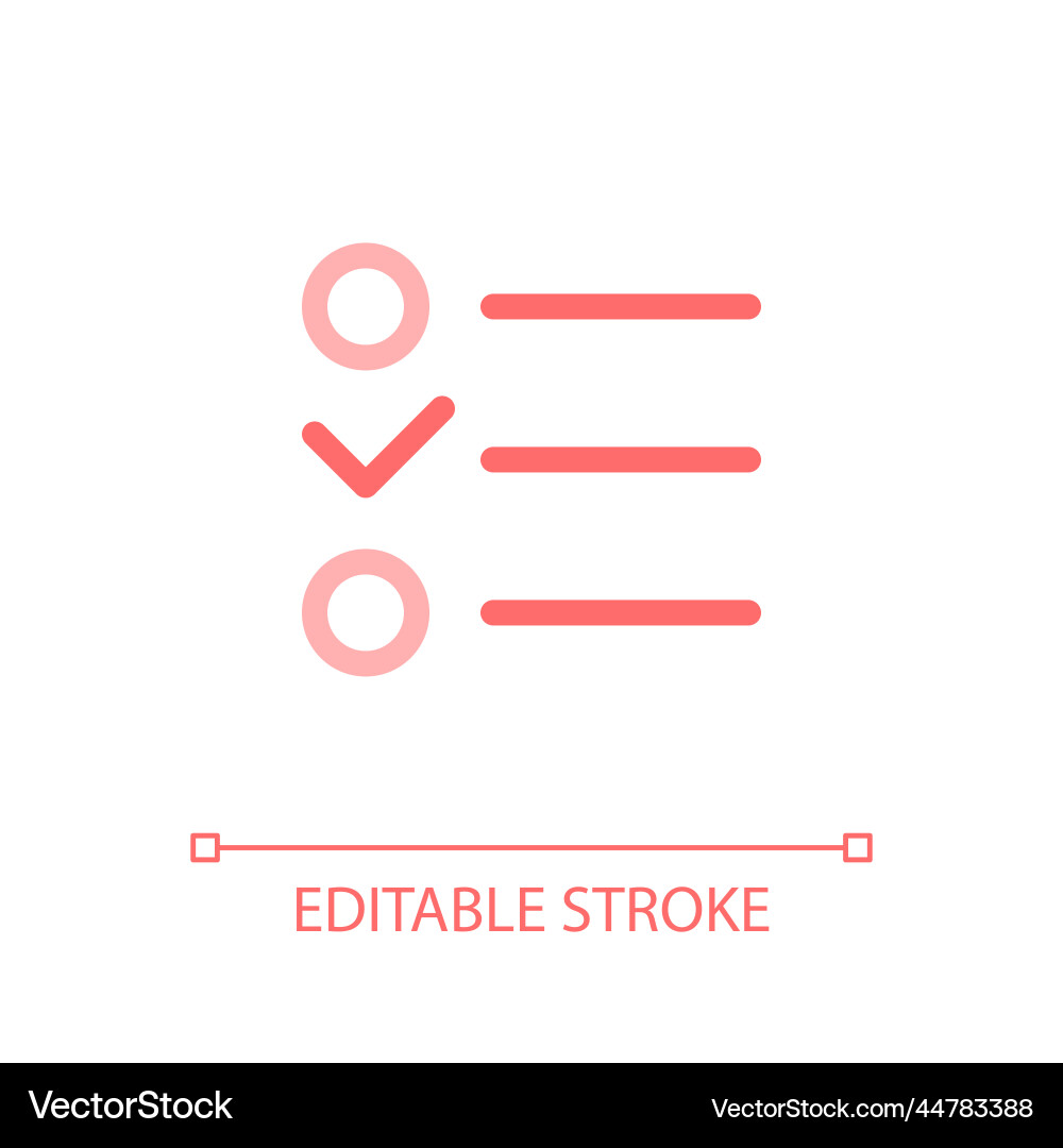 Checklist pixel perfect color linear ui icon Checklist pixel perfect color linear ui icon vector image