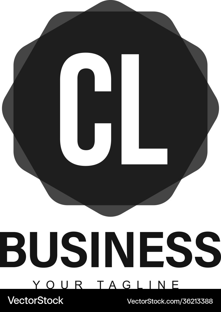 Cl initial a logo design with abstract style Cl initial a logo design with abstract style Vector Image