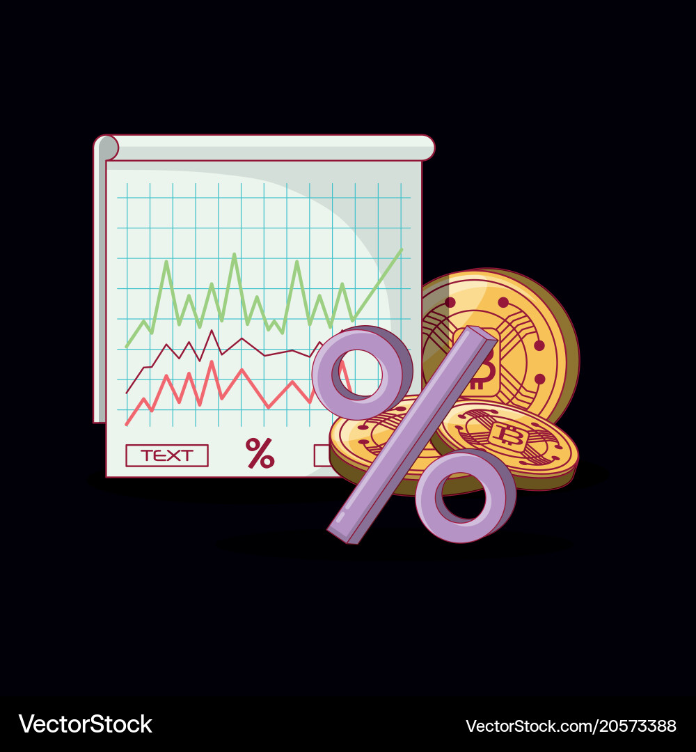 Cryptocurrency concept design Royalty Free Vector Image