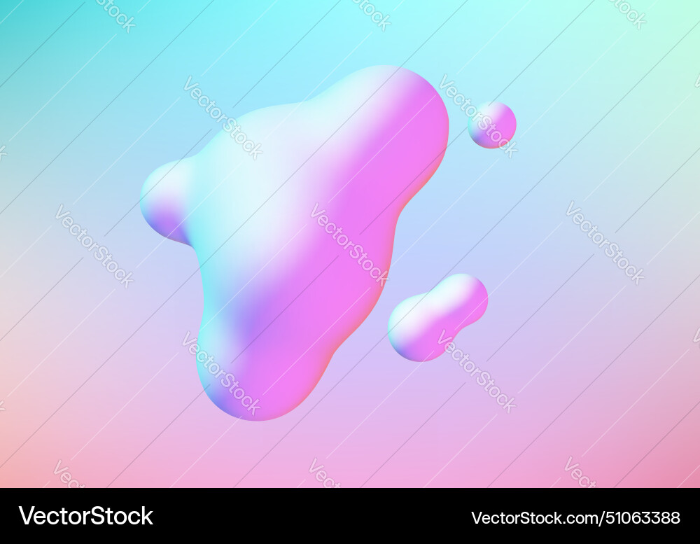 Fluid design liquid blobs with vibrant intense Fluid design liquid blobs with vibrant intense vector image