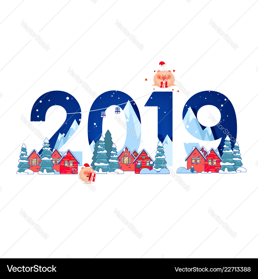 Merry christmas and happy new year Merry christmas and happy new year vector image