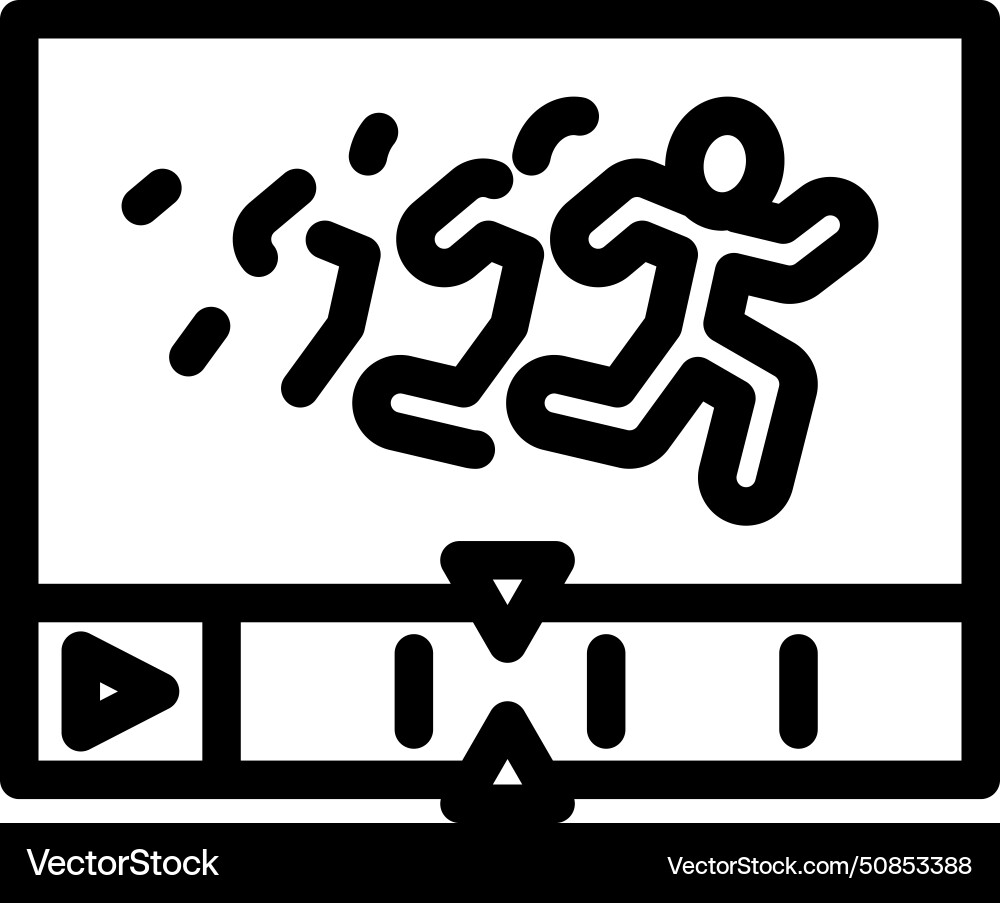 Motion design ux ui line icon Vector Image