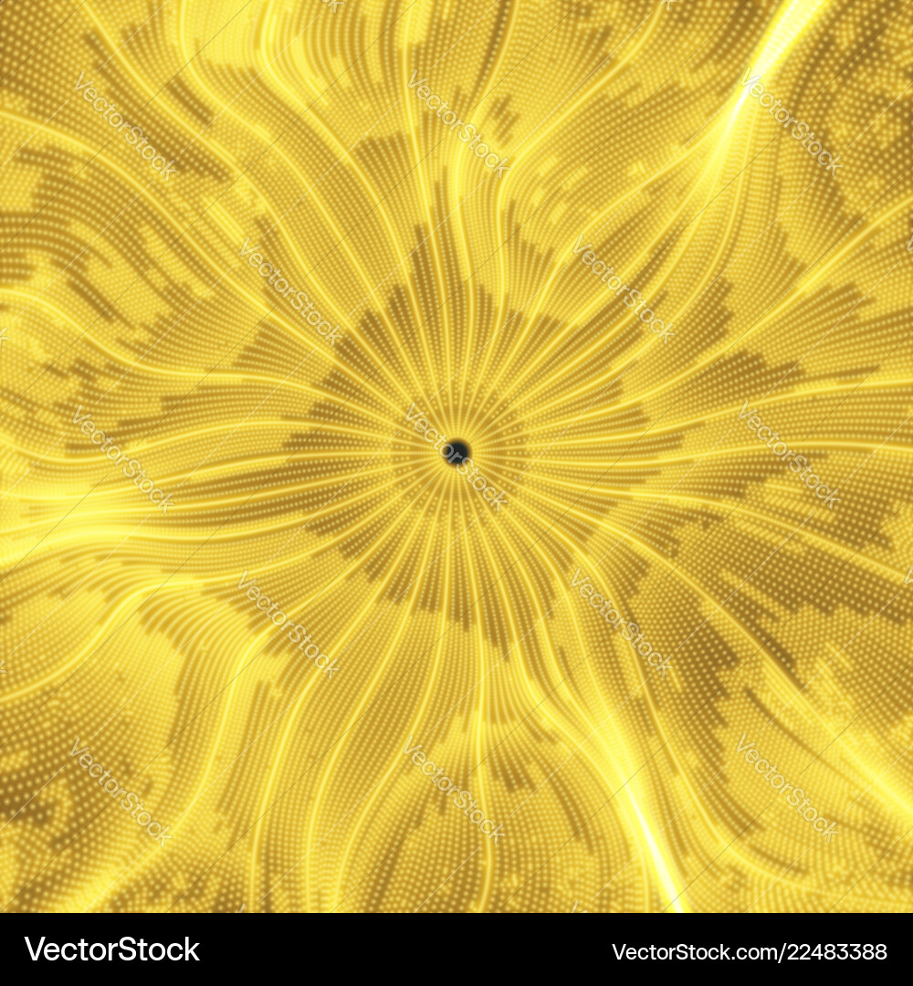 Network with particle 3d grid surface cyberspace Vector Image
