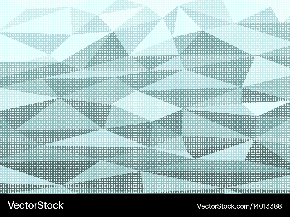 Polygon abstract pop art background with raster vector image