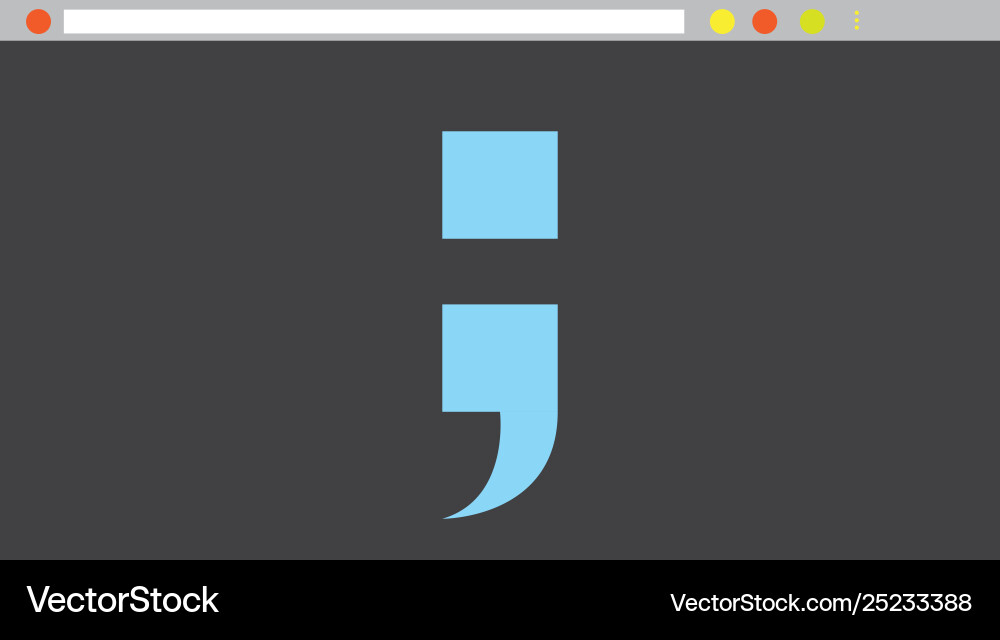 Programming-Code in einem Browser-Fenster vektorbild