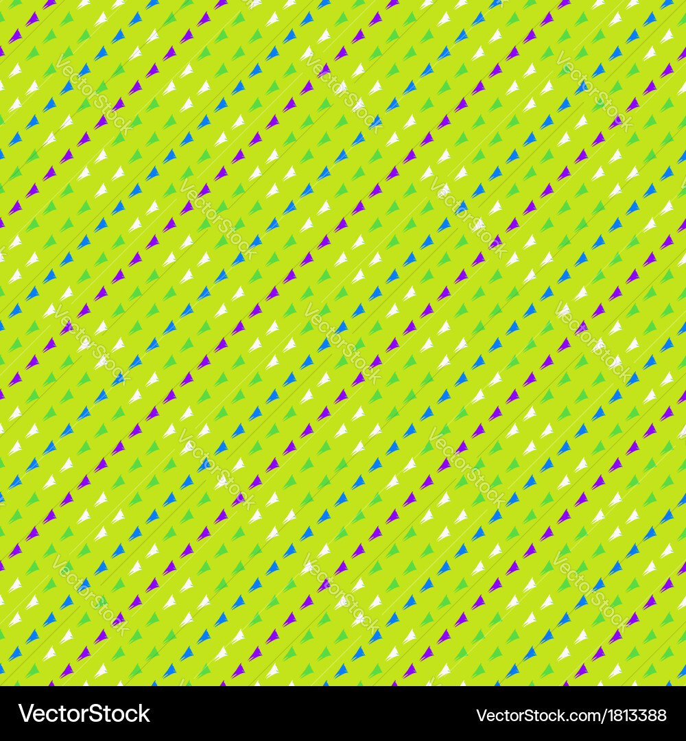 Retro Triangles Pattern Vector Image