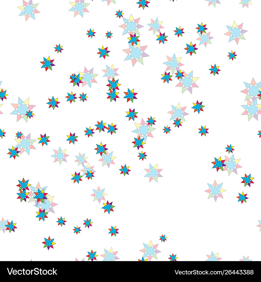 Seamless pattern with small stars vector image