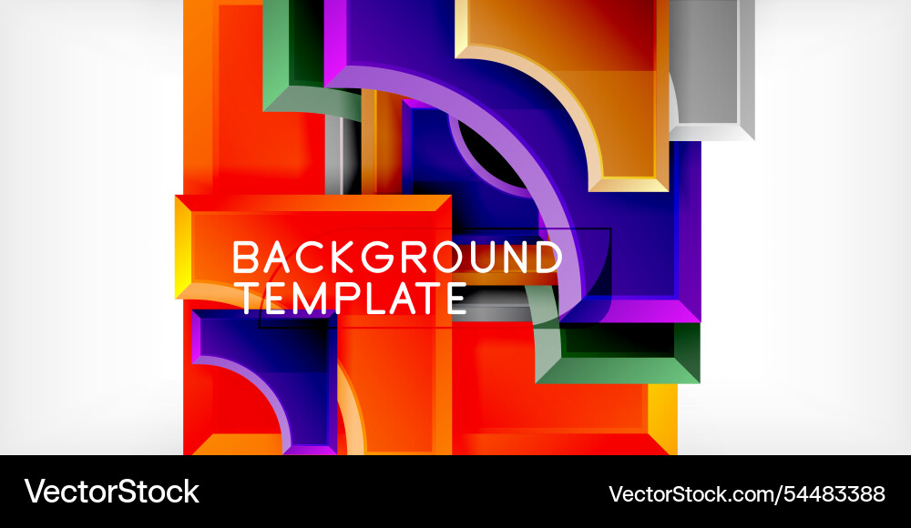 Square arrow shapes with round elements Square arrow shapes with round elements Vector Image