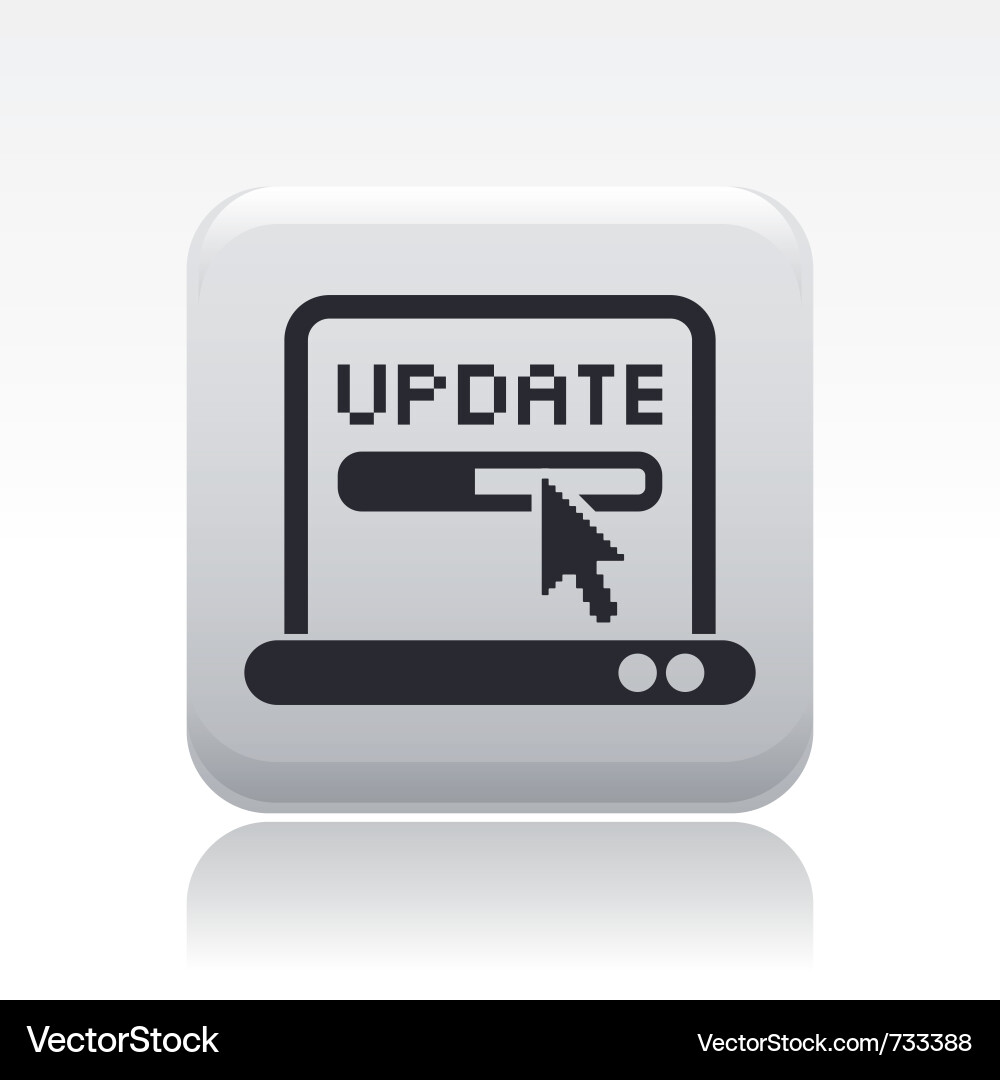 Update Button Icon Vector Image