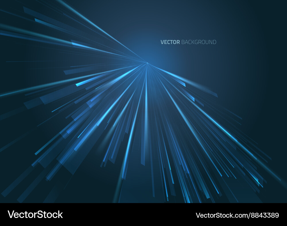 Abstract Digital Speed Lines Vector Image