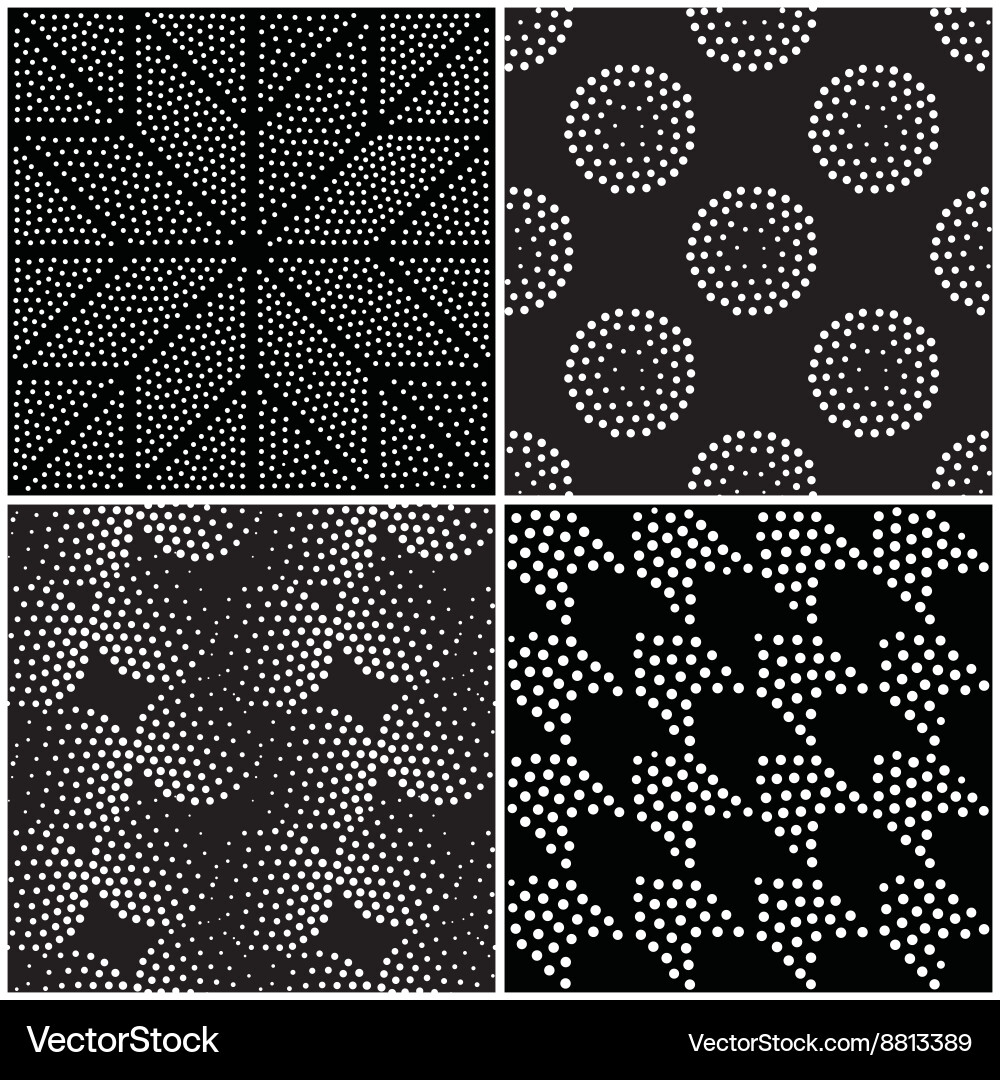 Abstract Pointillism Seamless Pattern vector image
