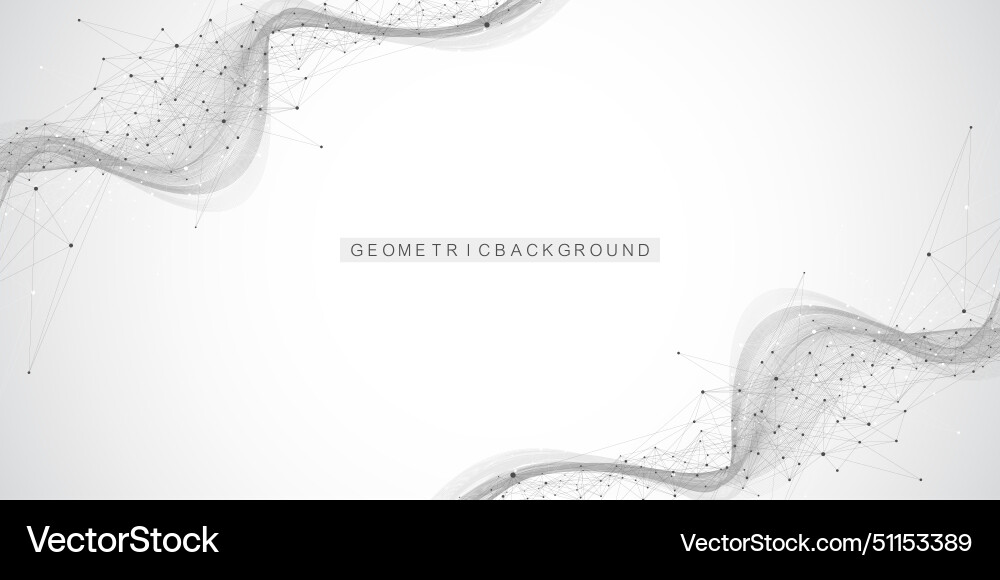 Abstract tech network connection dots digital Abstract tech network connection dots digital vector image