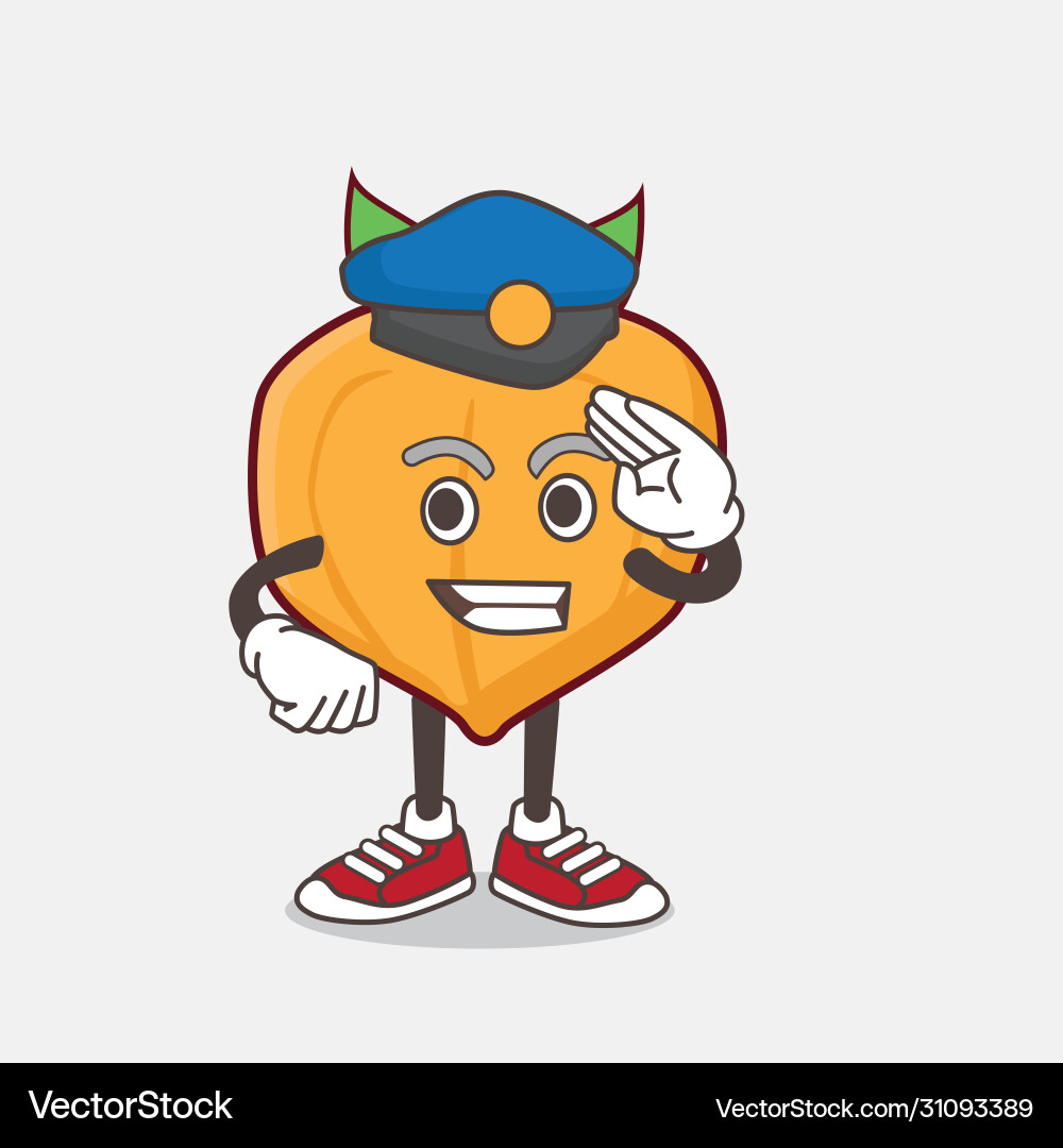 Eggfruit cartoon mascot character working Vector Image