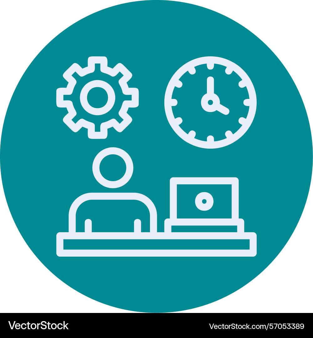 Flexibility line circle style icon design Vector Image