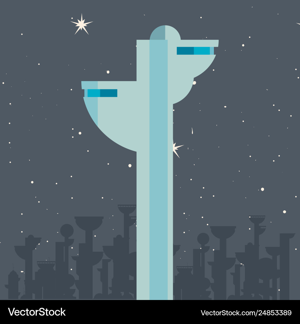 Future building architecture Vector Image