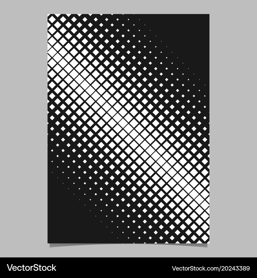 Geometric halftone diagonal square pattern vector image