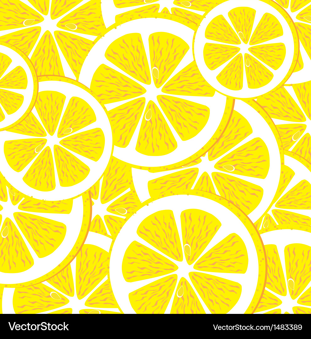 Lemon Seamless Pattern vector image