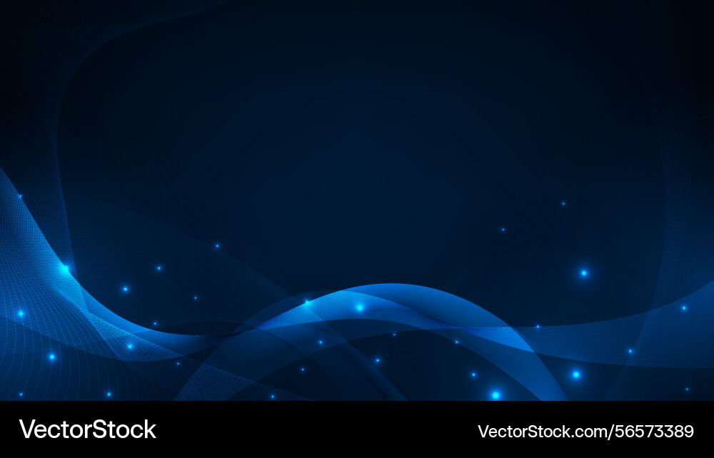 Lines wave element with abstract blue background Lines wave element with abstract blue background vector image