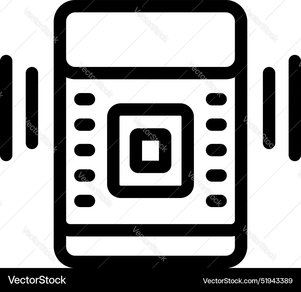 Motion sensor detecting movement icon showing Motion sensor detecting movement icon showing vector image