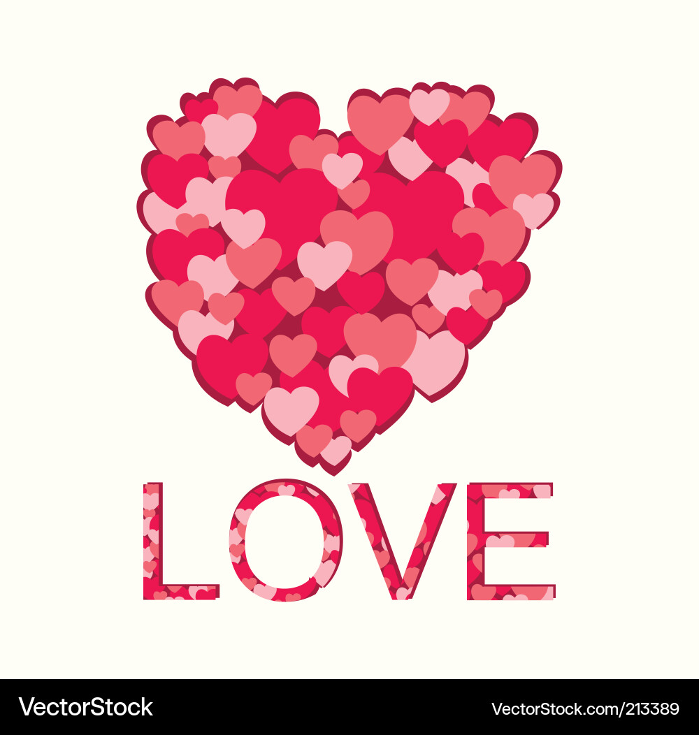 Pink heart Royalty Free Vector Image - VectorStock