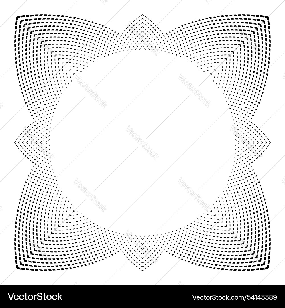 Radial dots pattern Radial dots pattern vector image
