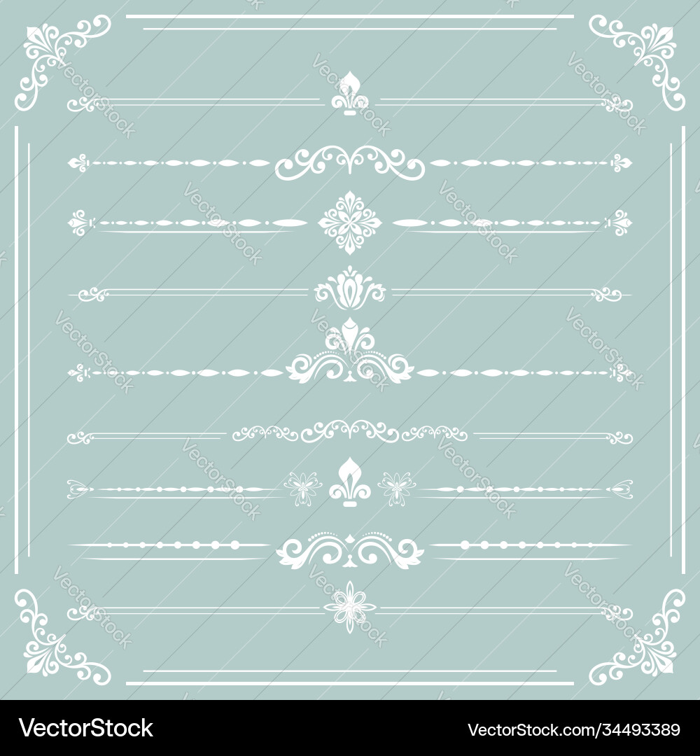 Set horizontal patterns Vector Image