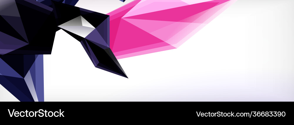 3d triangles and pyramids abstract Vector Image