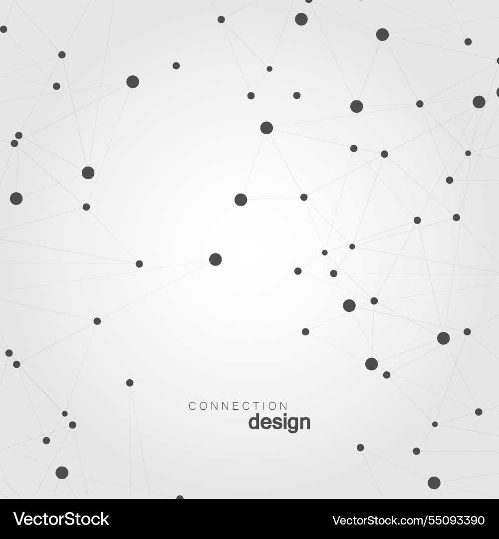 Abstract technology structure network Abstract technology structure network vector image