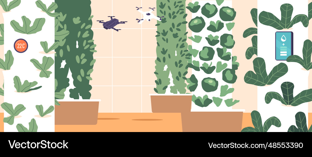 Automation of crop production involves using vector image