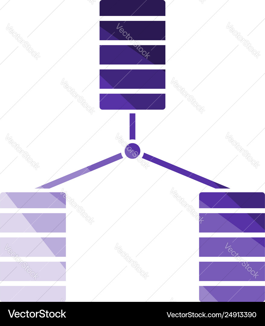 Database icon vector image