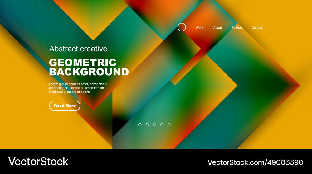 Geometric elements - squares and triangles Vector Image