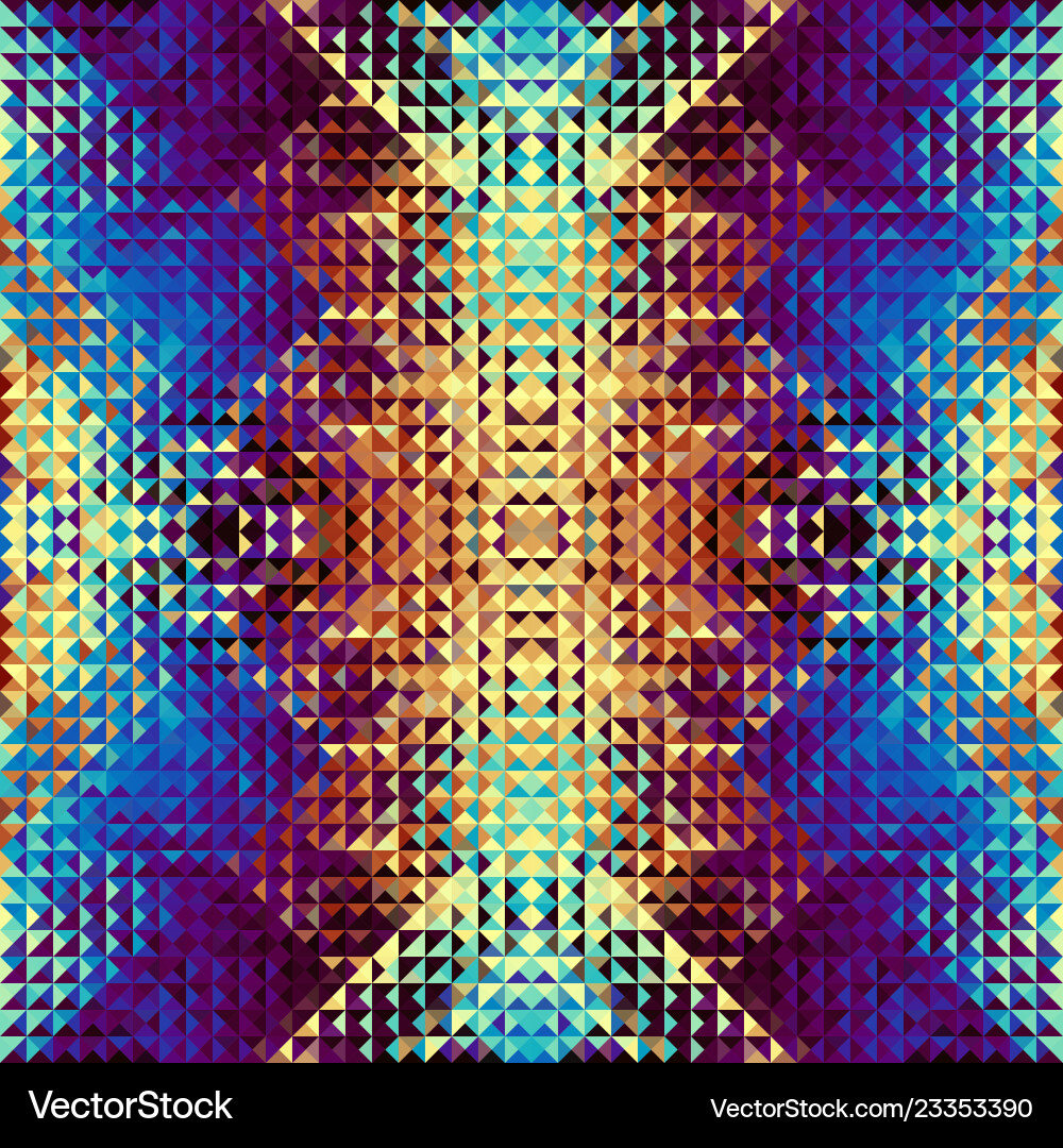 Geometric seamless pattern of a triangles in low Geometric seamless pattern of a triangles in low vector image
