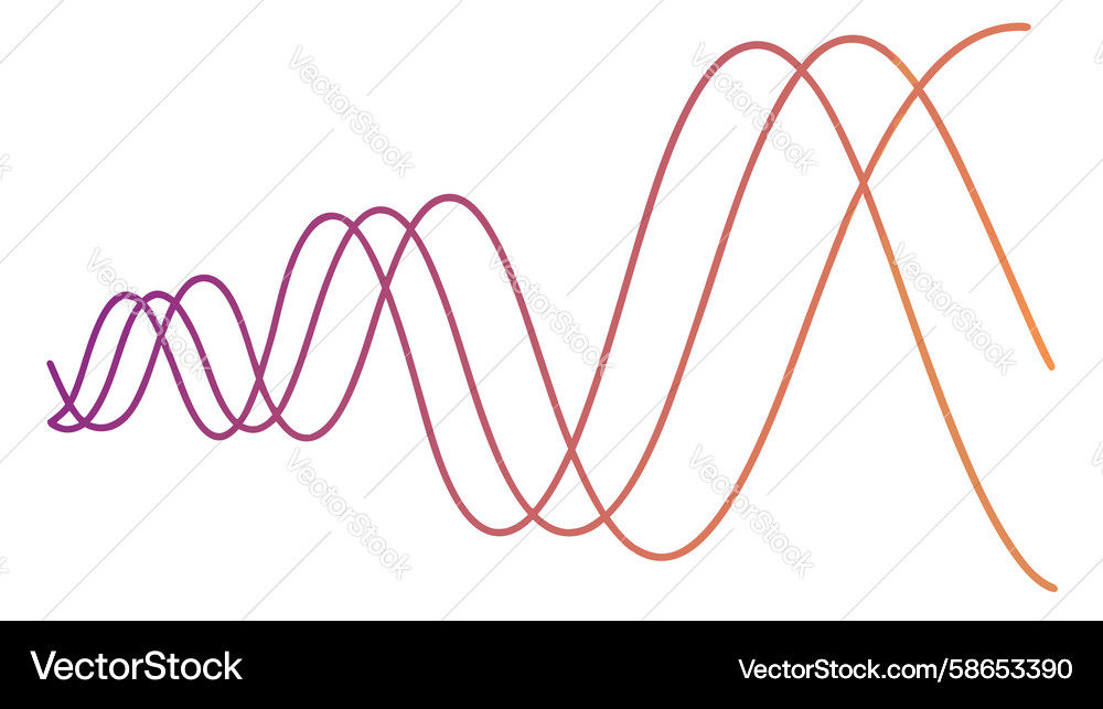 Graceful abstract flowing lines pattern design Vector Image