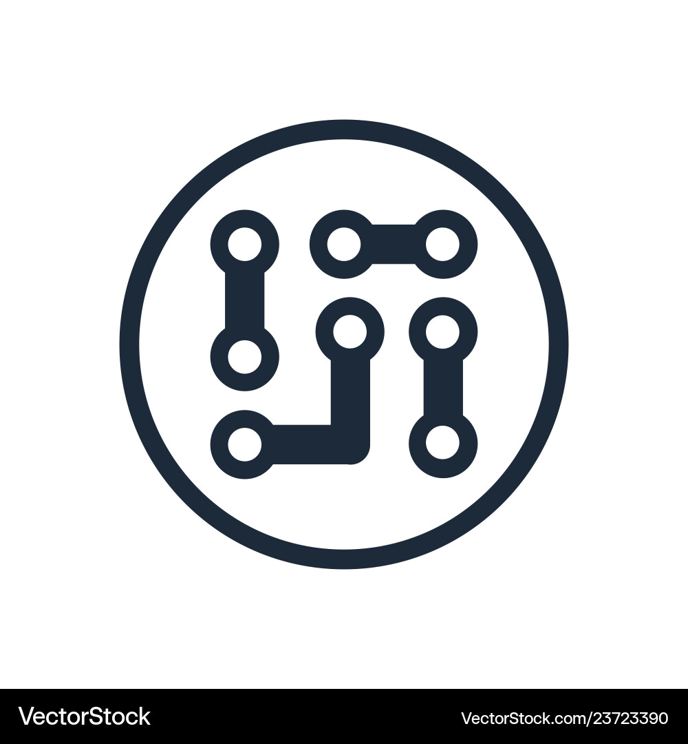 Microchip chip circuit component Microchip chip circuit component vector image