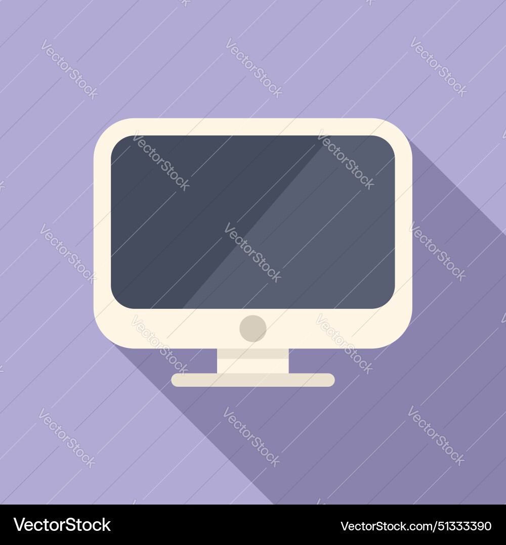Modern flat design computer monitor Modern flat design computer monitor vector image