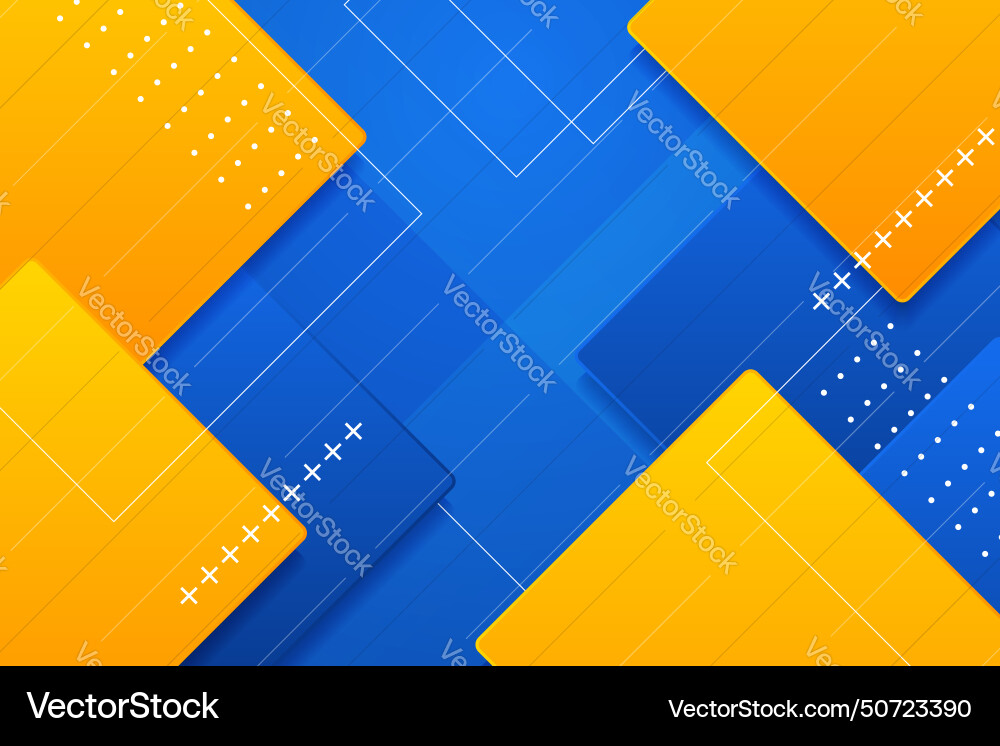 Paper style square shape background Vector Image
