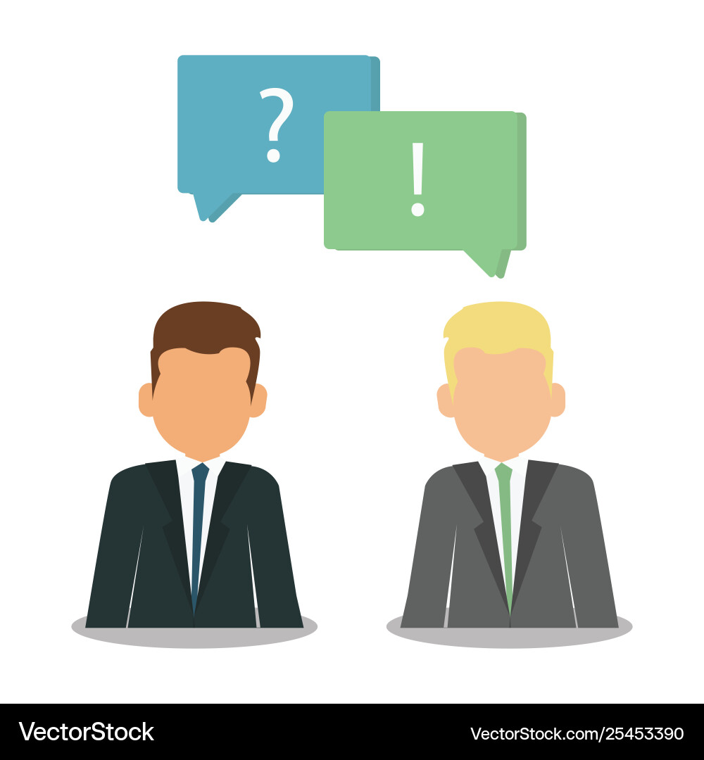 Question and answer marks with speech bubbles web Question and answer marks with speech bubbles web vector image