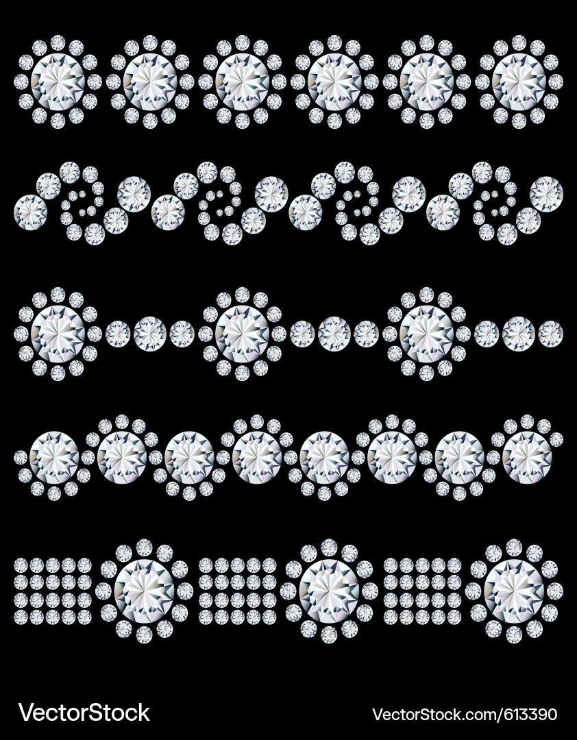 Sparkling Diamond Pattern Vector Image