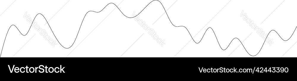 Wavy zig-zag lines stripes element Vector Image