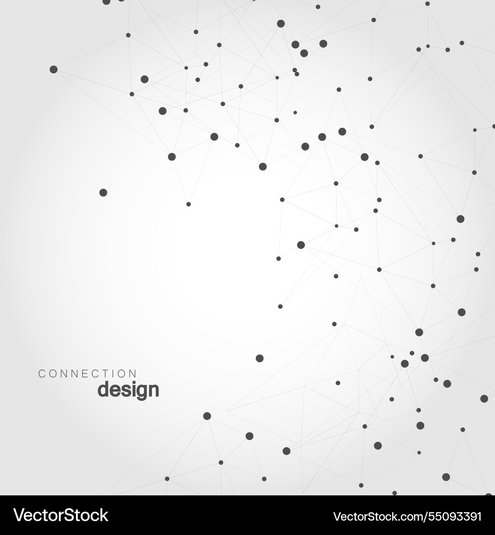 Abstract technology structure network Abstract technology structure network vector image